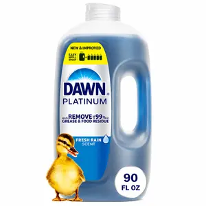 Dawn Platinum Dishwashing Liquid Dish Soap, Refreshing Rain, 90 fl. oz.