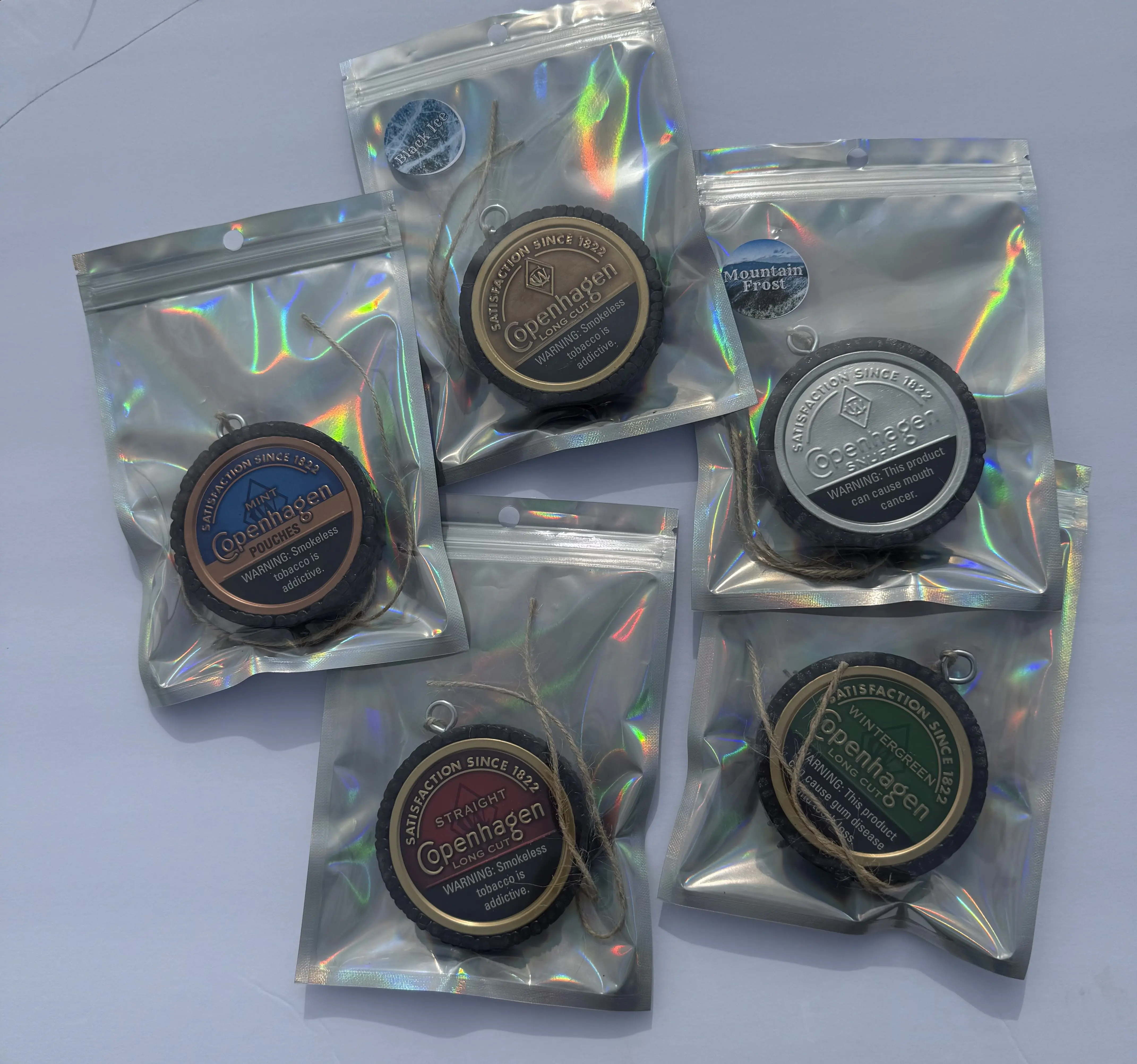 copenhagen tobacco gifts Copenhagen Chew Can Car Freshie Woody Scented Hanging Aromatic Gift for Dad  Boyfriend Stocking Stuffer Birthday Hunting Western Air Freshener