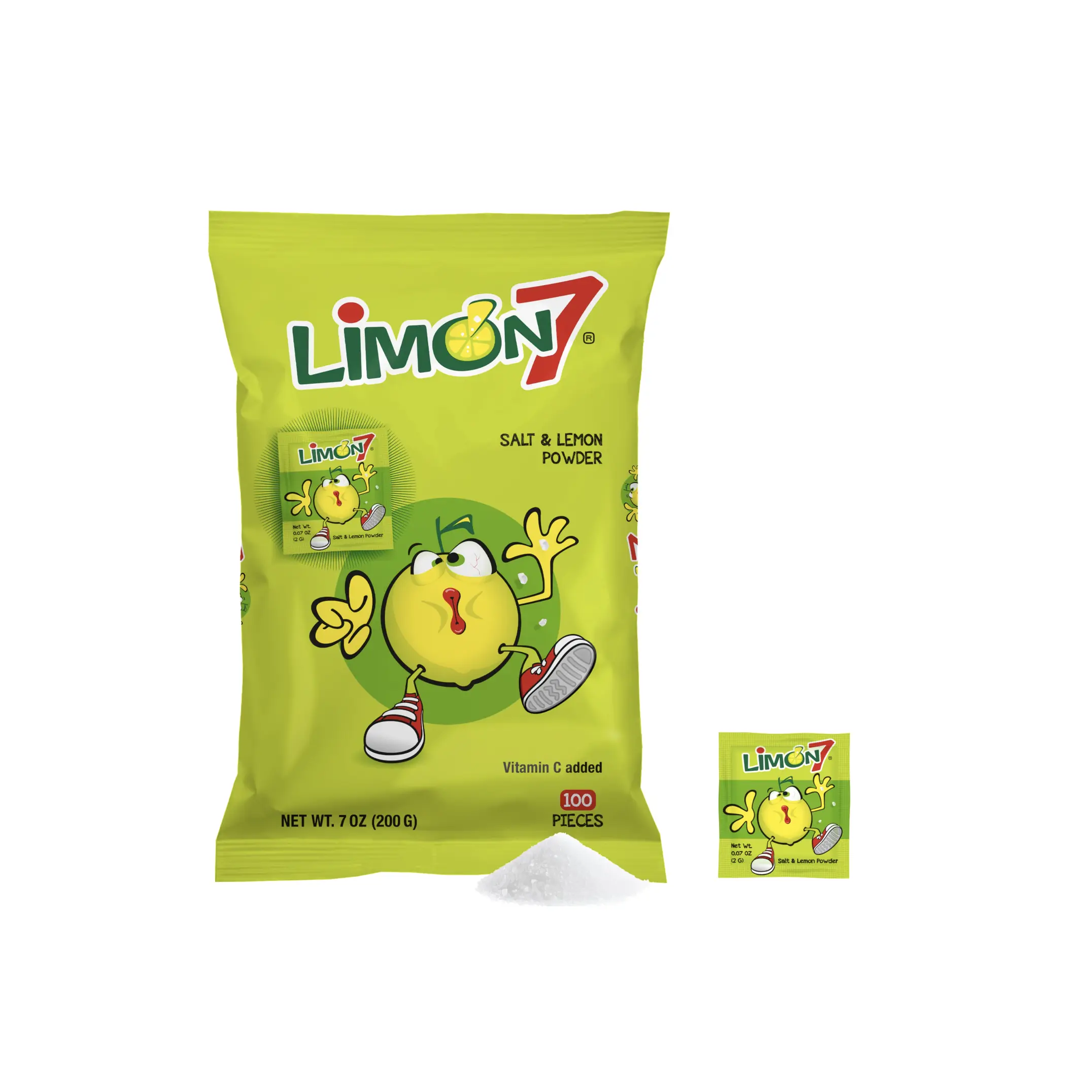 Limon 7 Salt & Lemon Powder Mexican Candy by Anahuac 100 Pieces