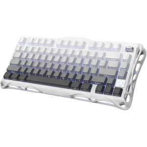 Mercury K1 75%  Mechanical Gaming Keyboard,  Alloy Exoskeleton Design, Gasket Custom Keyboard Hot-Swap Socket, Linear Switches, RGB Backlit