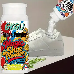 150g Silly Feet Magic Shoe& Foot Deodorizing Powder-Comic Design with Balloons& Rainbows, No More Stinky Shoes, Feet Care Products, Shoe Odor Remover, Playful Packaging, Natural Ingredients, Shoe Deodorizer