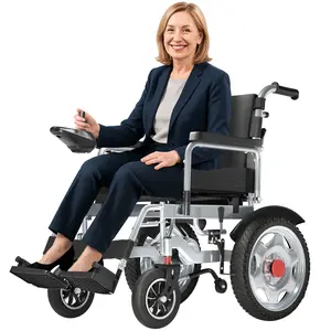 Foldable electric wheelchair, equipped with a 250w dual-motor system for reliable 8-hour use,Left/Right Hand Switchable,15-kilometer long-range battery,comfortable300 pound-capacity seat cushion,Christmas gifts,Black Friday limited-time specials