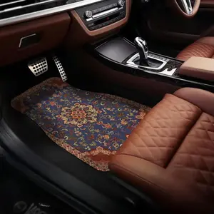 Moroccan Boho-Style Car Floor Mat, 4 Counts/set Multi-purpose Non-slip Car Floor Mat, Fashionable Car Interior Decoration Accessories, Car Interior Accessory