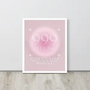 999 Angel Number Poster Print (Release)
