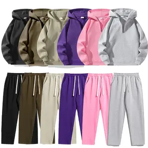 Men's Solid Color Two-Piece Sportswear Set, Basic Fit Casual Drop Shoulder Half Zip Hoodie with Pocket Drawstring Sports Pants, Christmas Gift, Suitable for Autumn and Winter Wear Athletic Activewear Tracksuits