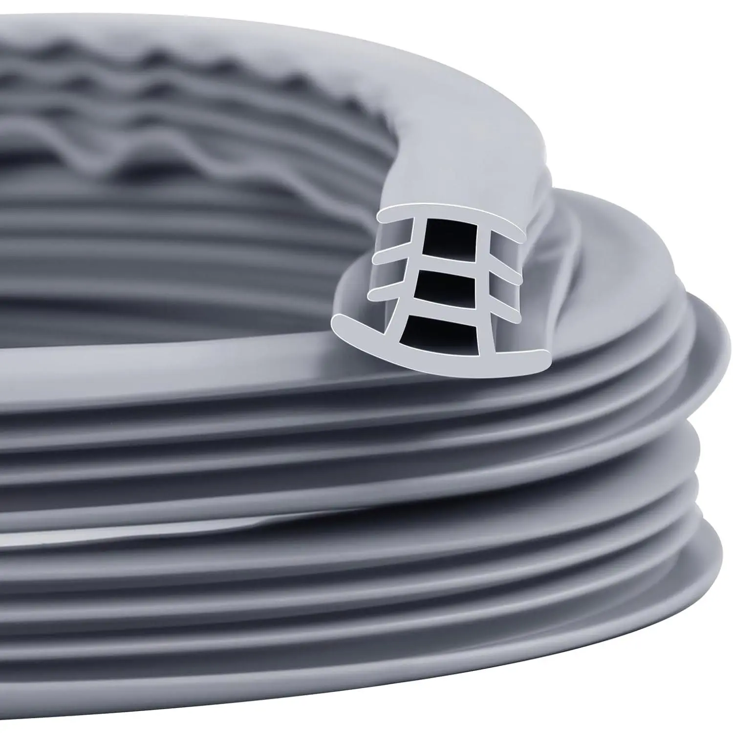 EPDM Rubber Expansion Joint Filler Strip - 10 ft Long, 3/4 in Wide, Customizable Length, Fits 1/2"-1" Wide Cracks, Weather/Aging Resistant, Durable, Flexible for Concrete Surfaces, Driveways, Cracks 1/2" To 1" Wide