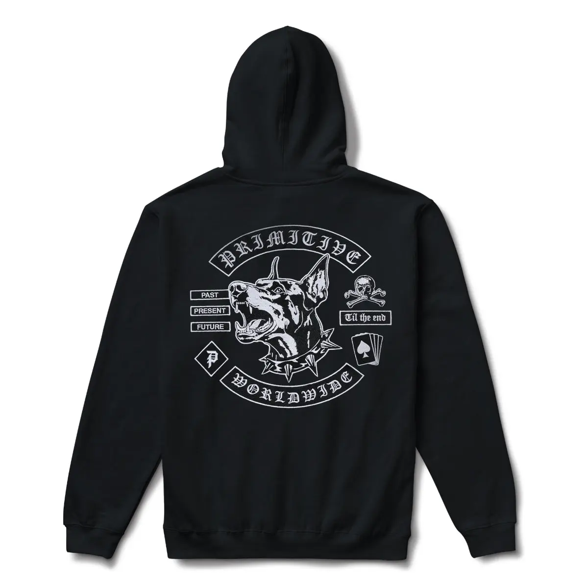 PRIMITIVE APPAREL Balboa Boxy Fit Hoodie, Men's Embroidered Pullover in Heavyweight 100% Cotton Fabric, Menswear Tops, Casual, Long Sleeve, Sweatshirts