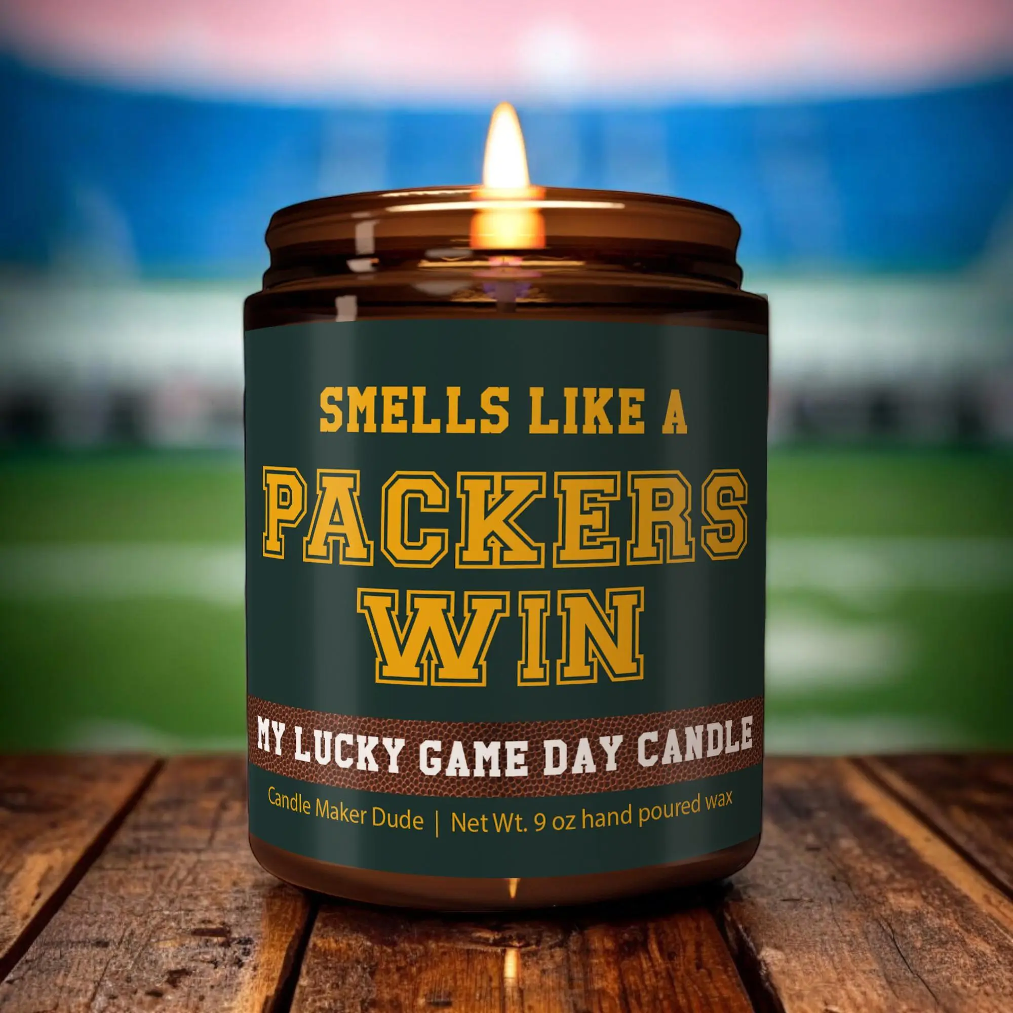 [Sale Up To 50%] Smells Like a Packers Win Candle, Packers Candle, Game Day Decor, Funny Packers Fan Gift, Lucky Packers Candle Unique