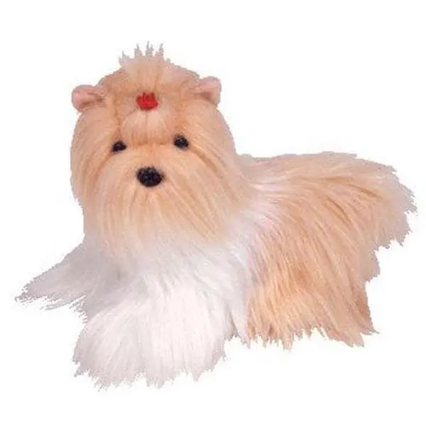 TY Beanie Baby - TIBBY the Shih Tzu Dog (5 inch) (2004) MWMTs