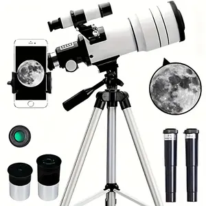 [Powerful Astronomical Telescope] 70mm Powerful Astronomical Telescope Monocular - 150x Space Professional Starry Camping Night Vision - Gift of Mobile Phone Adapter and Tripod Binocular Stargazing