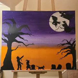 Hocus Pocus Painting - Handmade Artwork for Home Decor
