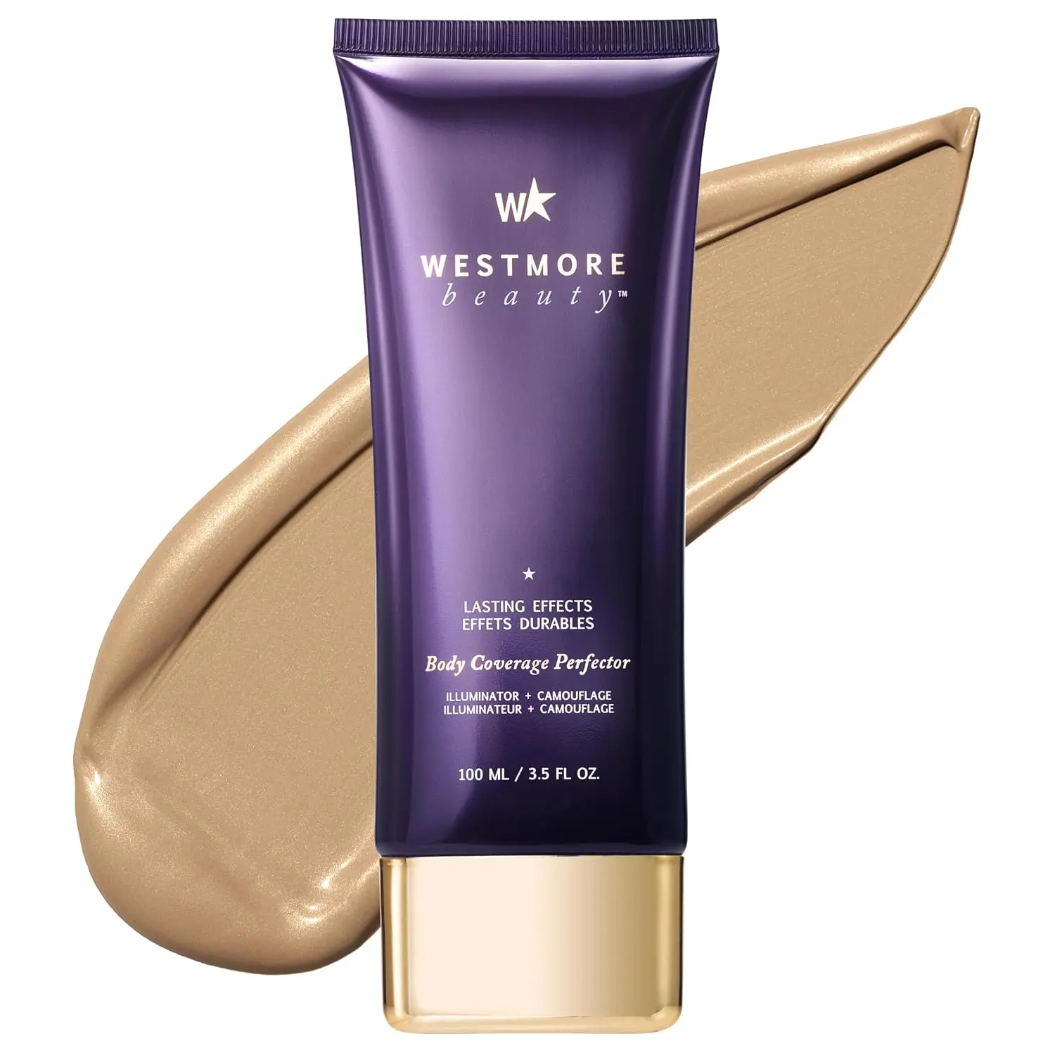Westmore Beauty Body Coverage Perfector – Waterproof Leg & Body Makeup/Bronzer For Women - Best Tattoo Cover Up Makeup & Tattoo Concealer - 3.5 Oz Natural Radiance