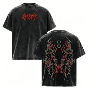 Berserk Pump Cover T-Shirt – Vintage Washed Oversized Gym Streetwear Tee, Heavy Cotton Fitness Top, Dark Aesthetic Unisex Apparel, Soft Loose Fit for Workout & Training wind breaker world tshirts book merch,funny graphic tee men’s trendy t-shirts deals