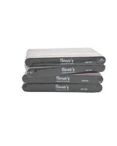 PACK OF 25 Nena's Nails Standard Files 100/180 Grit Black and White Professional Nail Care Tools for Salon Quality Results