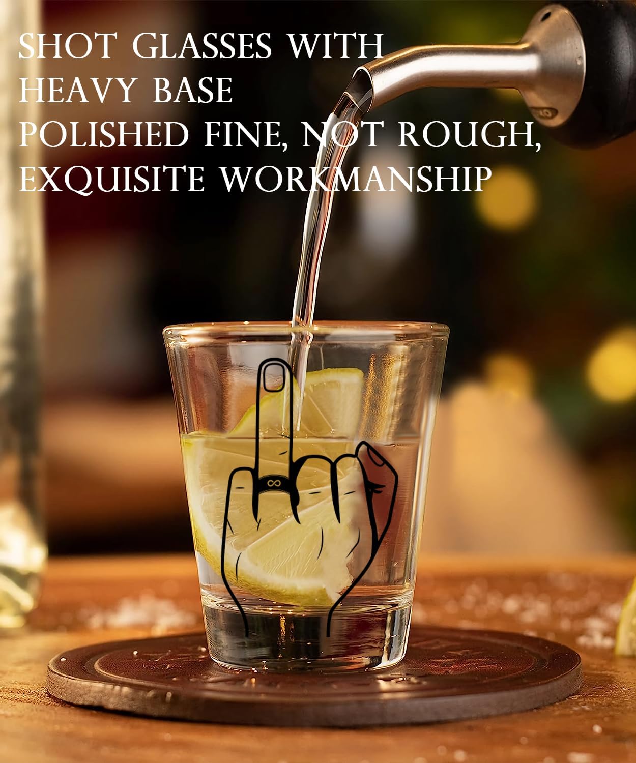 Hubby & Wifey Wine & Whiskey Glass Set for Mr & Mrs Gifts - Anniversary Wedding Gift, Unique Bridal Shower Gift, Drinkware