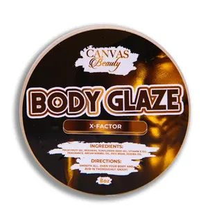 Canvas Beauty X-Factor Body Glaze, Moisturizing Non-Greasy Body Butter for Women With Beeswax, Jojoba Oil, and Rice Bran for Soft and Glowy Skin