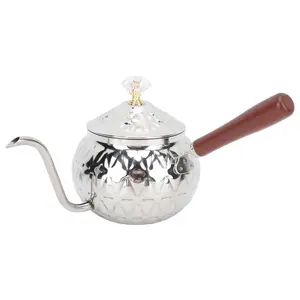 Stainless Steel Coffee Kettle, Gooseneck Coffee Pot with Handle, Coffee Tea Pot for Office Coffee Bar, Kitchen Accessories