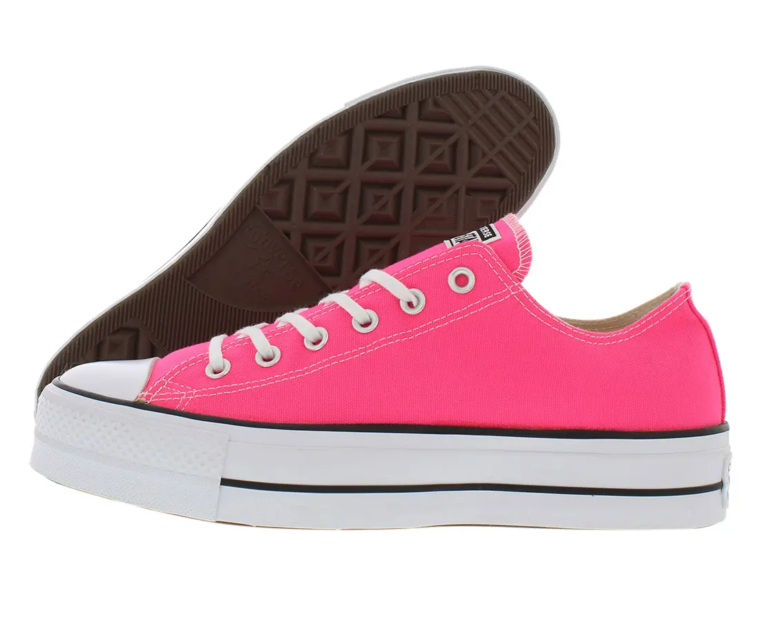 Converse Women's Chuck Taylor All Star Lift Ox, Low Top Canvas Platform Sneaker for Casual Wear, Fashion Sports Shoes, Footwear