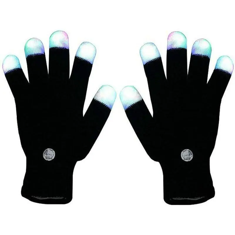 Unisex LED Light-Up Glowing Gloves with Flashing Modes, All-Season Party Accessory for Concerts and Raves