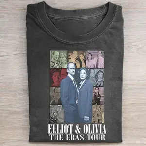 Elliot Stabler and Olivia Benson The Eras Tour, Elliot Stabler And Olivia Benson Law And Order SVU Graphic Tee, Vintage 90S Tv Series Shirt, 90s Vintage Graphic Tee, Halloween Gift