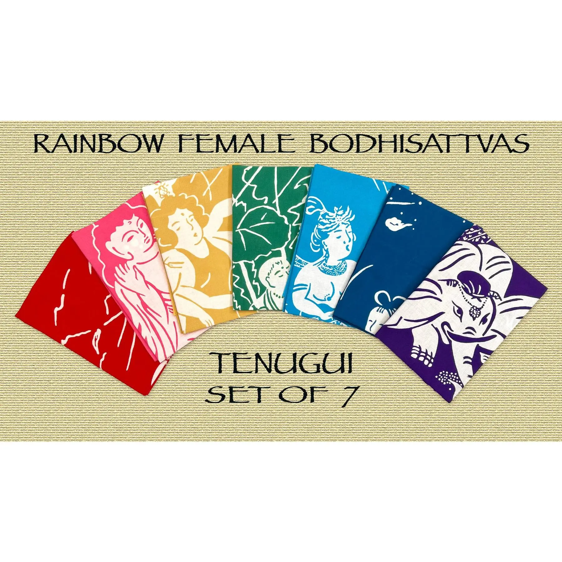 Sacred Japanese Tenugui Cloth Set