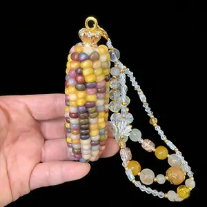 Colorful Cultural Toys Corn DIY Accessories Pendant Holiday Gifts Unique Beaded Design Perfect for Crafting and Gifting