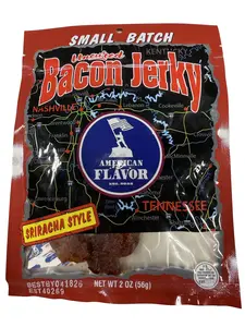 American Flavor Sriracha Bacon Jerky - 1 Pack Snack (2oz)