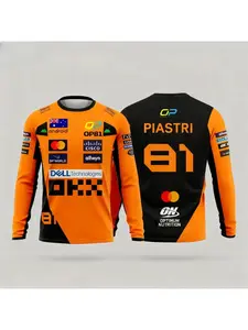 Men's mountain bike clothing, men's long sleeved T-shirt, youth outdoor sportswear, lightweight and breathable top, sweat absorbing and quick drying