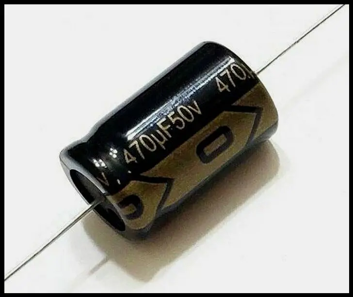 470uF 50V, Axial Electrolytic Capacitor, Polarized, Tolerance ±20%