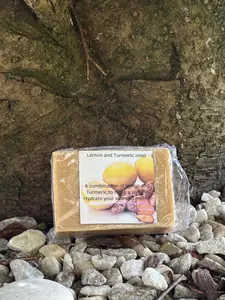 Lemon and turmeric soap