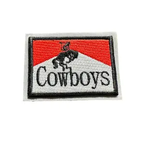 Red and White Cowboys Hat Patch - Classic Design for Cowboys and Cowboys-Like Characters