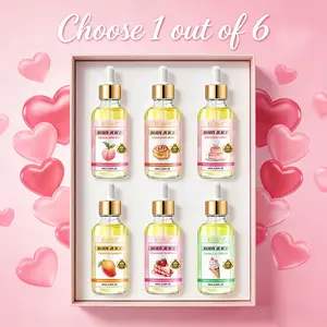 Ikzee Valentine's Day Body Moisturizing Fragrance Juice Oil, 6 Scents Available, Hydrating Balancing Ph Body Care Massage Essential Oil