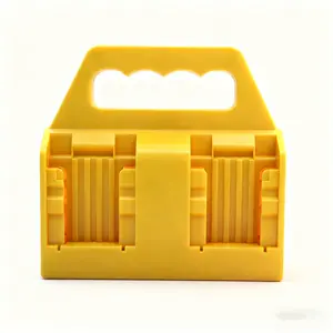 Suitable for 20V battery holder, 2.0Ah-10.0Ah battery storage rack, portable battery box with handle/non-slip base, suitable for construction site and tool kit, 4 slots, Power Tool Organizer