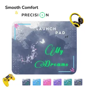 MOUSE PAD - Launch Pad - Soft Surface Glide with Precision. Natural Rubber Base, Rounded Edges, Printed Computer Mouse Pads, Inspirational Dreamy Quotes - Smooth, Effortless Mouse Movement. Best Desktop Mats 2024 - NEW COLLECTION