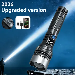 【Fast Shipping】Portable Flashlight 2200 Lumens Zoomable Wide-Angle to Spotlight Dual Mode Compact Dual Sizes Camping & Emergency Use Dry Environment Design TiktokShopSpringGlowUp