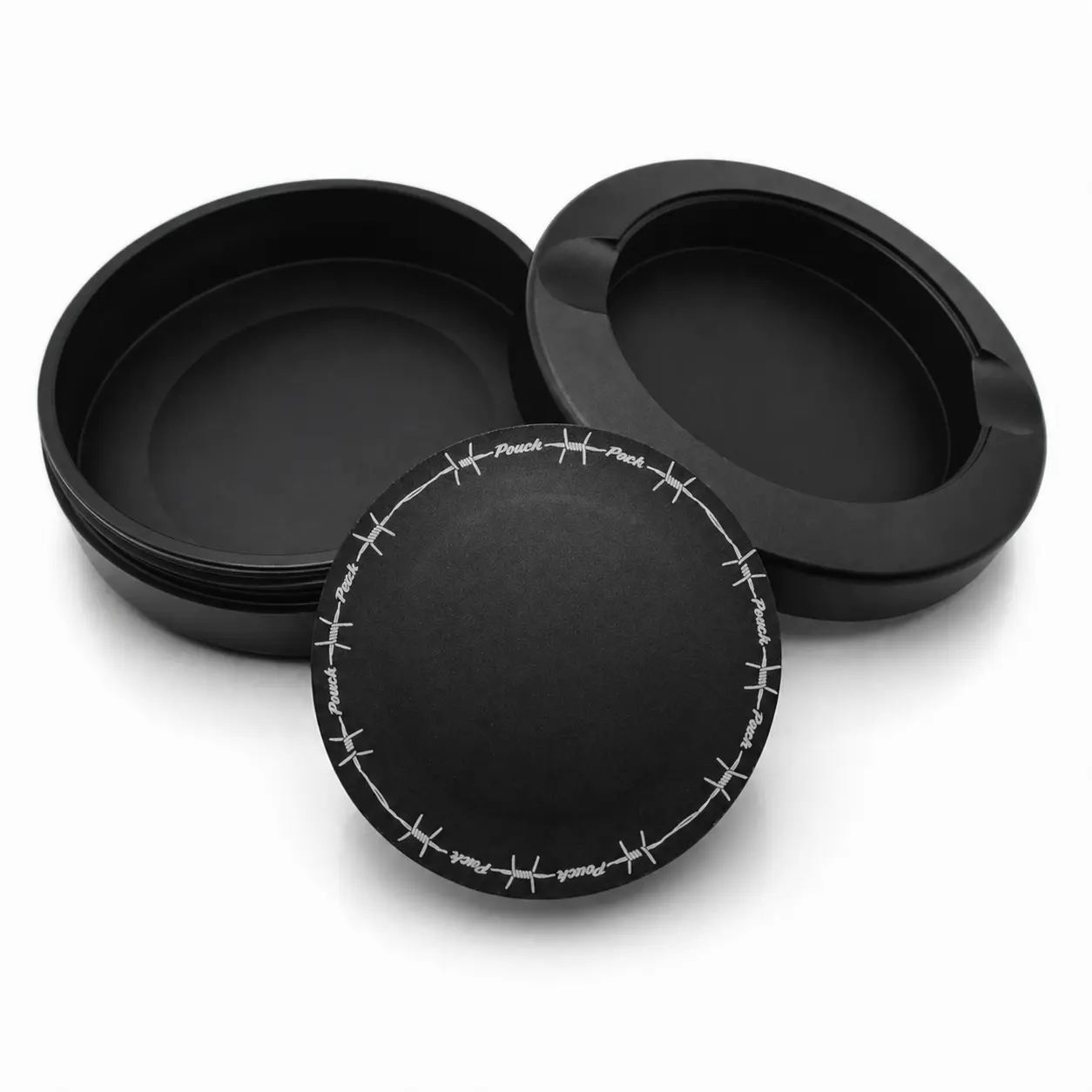 Pouch Pack Aluminum Pocket Container - Moisture-Resistant EDC Organizer with Rubber Seal and Laser-Engraved Design