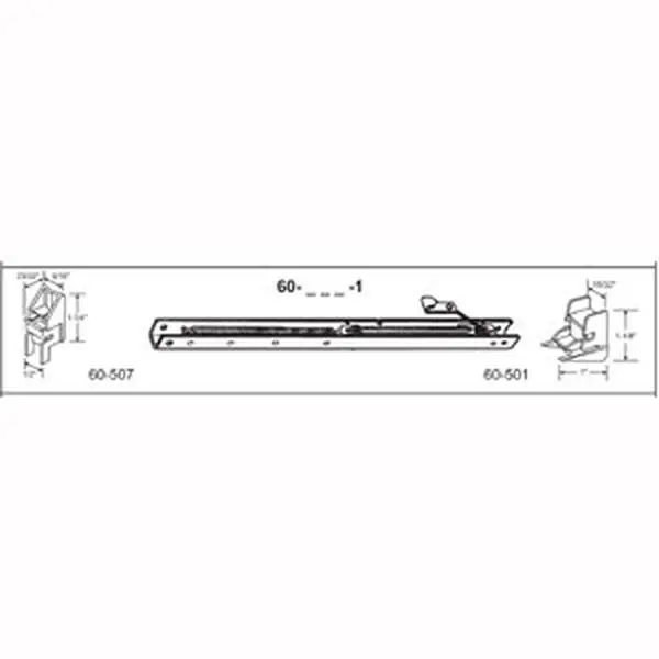 212 MAIN 24 in. Balance Stamped Window Channel (Pack of 4, No. 2350) with Attached 60-507 and 60-501 Stamped Ends, Specified Channel Size: 24 in.