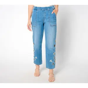 Driftwood Jeans Ruby Pull-On Relaxed Jean - Indigo Detached