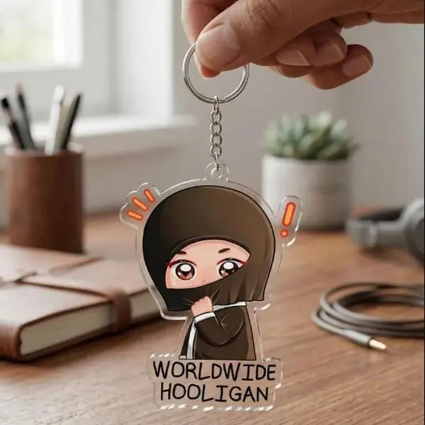 Funny Worldwide Hooligan Keychain, Kpop Merch for Fan, Bias Gift, Concert Outfit Accessories Decoration 457993