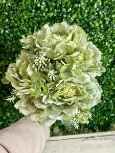 21 Inch Sage Green Peony Bush