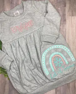Winter rainbow bubble shirt
