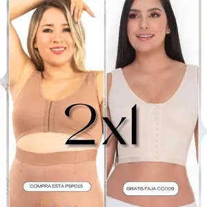 Psp015 y CC006  OFERTA HOY | Faja Moldeadora Colombiana + 2da Mitad de Precio. Brasier postquirurgico post surgury bra