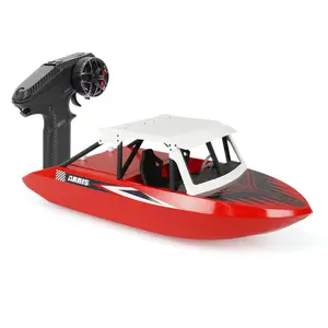 ARRIS M-JET35 brushless RC jet boat with vector thrust and no propeller design. Built for rivers & shallow water. Top speed up to 50–60km/h