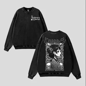 Maomao  Metal Tee, Gothic Anime Washed Hoodie Sweatshirt, Dark Fantasy Wash Shirt, The Apothecary Diaries shirt Comfort Cotton Fabric Top