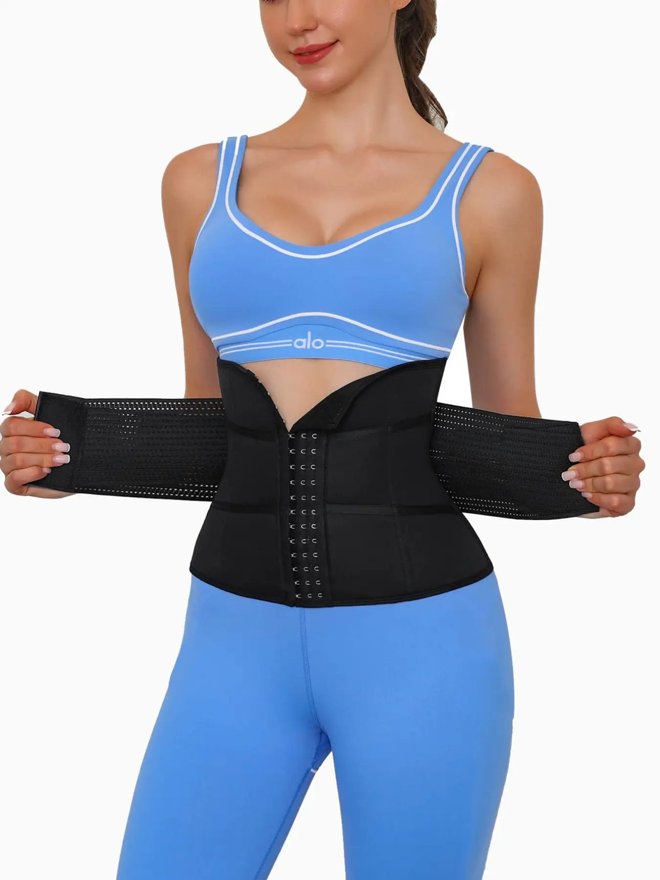 Women's Minimalist Waist Trainer Belt Tummy Control Body Shaper Adjustable Waist Cincher with Hook and Loop Closure Shapewear