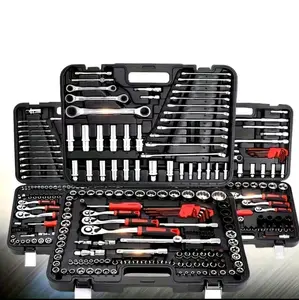 46-Piece Car Repair Tool Set with Plastic Storage Box Essential for Outdoor Cycling & Motorcycle Maintenance Includes Wrenches Screwdrivers More for DIY Enthusiasts