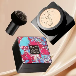 Mushroom head air cushion CC cream flawless, lightweight, full coverage, durable concealer, foundation make-up, natural nude makeup, BB cream