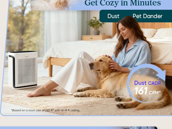 LEVOIT Vital 100S Pet Air Purifier for Home Large Room Bedroom, 2-Pack Bundle, Covers Up to 2220 Ft² with Light Sensors, Smart WiFi, HEPA, Sleep Mode for Pets, Allergies, Dust, Odor