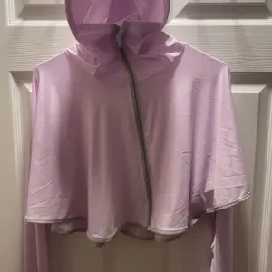 Sun Jacket Summer Lightweight Long Sleeve Hooded Coat, Outdoor UV Protection Shawl With Wide Brim Ponytail Hat 2 In 1 For Cycling & Outdoor Activities Ice Silk One Piece