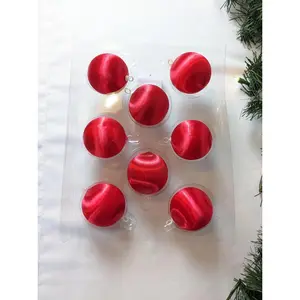 Red Satin Christmas Ornaments